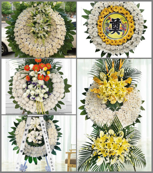 湖北宜昌市远安县茅坪场镇晓坪村花圈速递